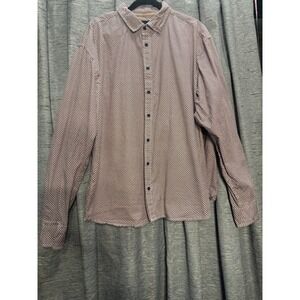 Gentlemen's Outfitters Pattern Button Down‎ Shirt Long Sleeve Casual Everyday 2X